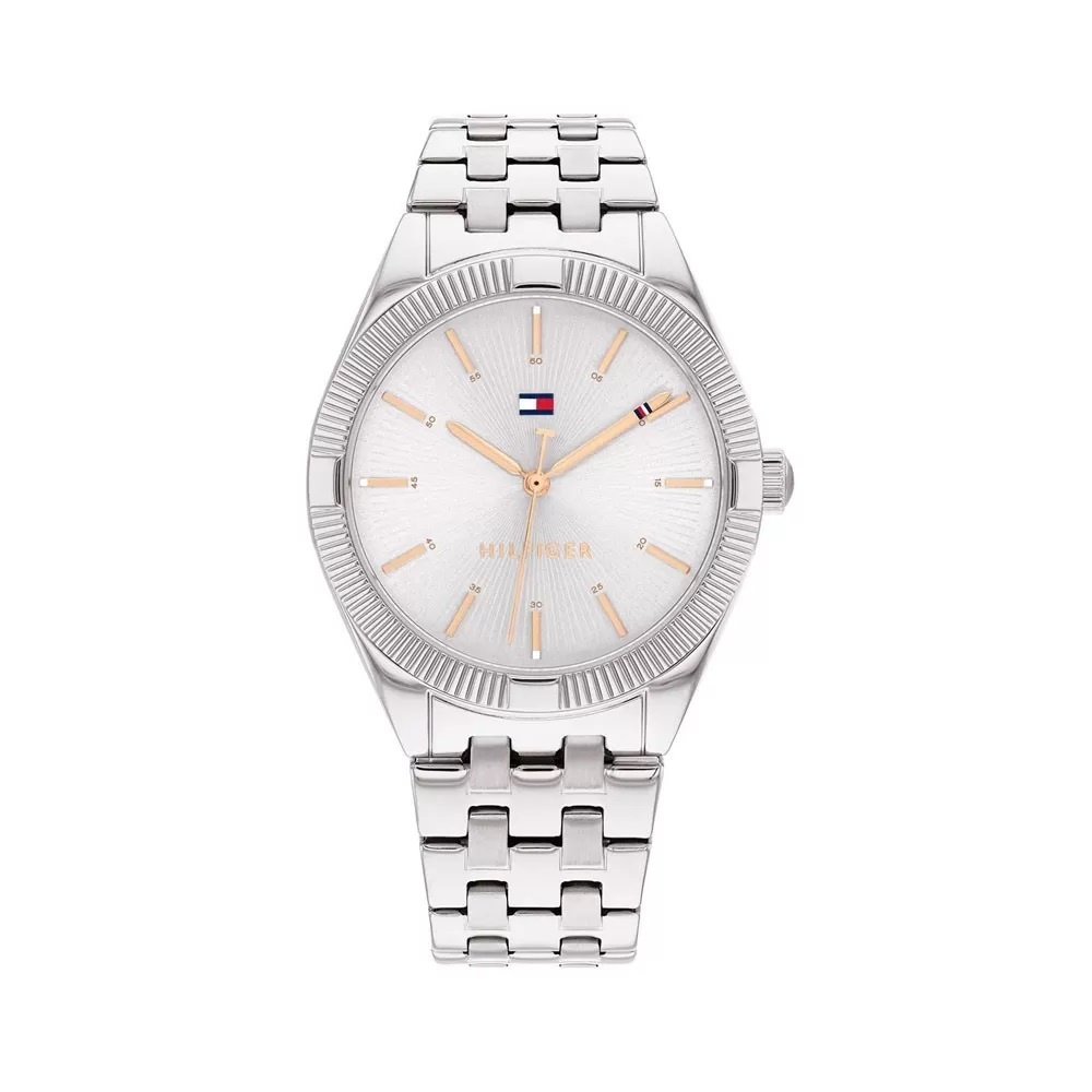 Луксозен дамски часовник Tommy Hilfiger със златисти детайли